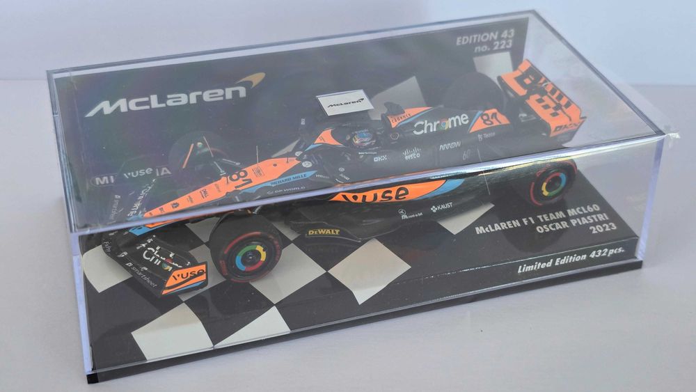 Minichamps F1 1:43 McLaren MCL60 #81 Oscar Piastri Bahrain GP 2023