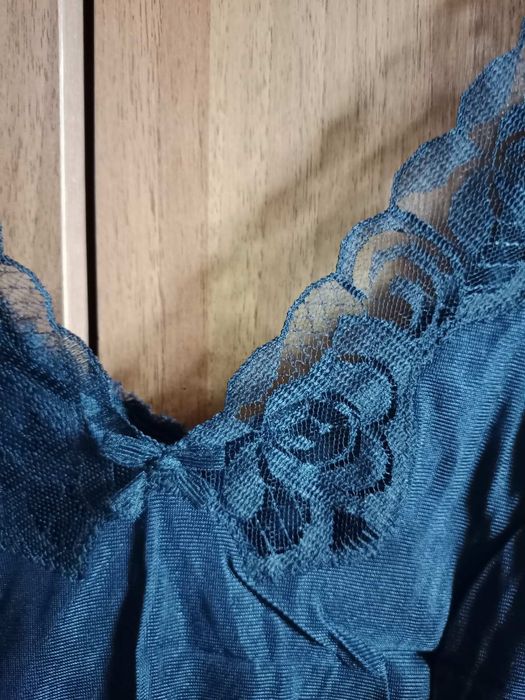 Комбинация черная винтаж ГДР Стретта