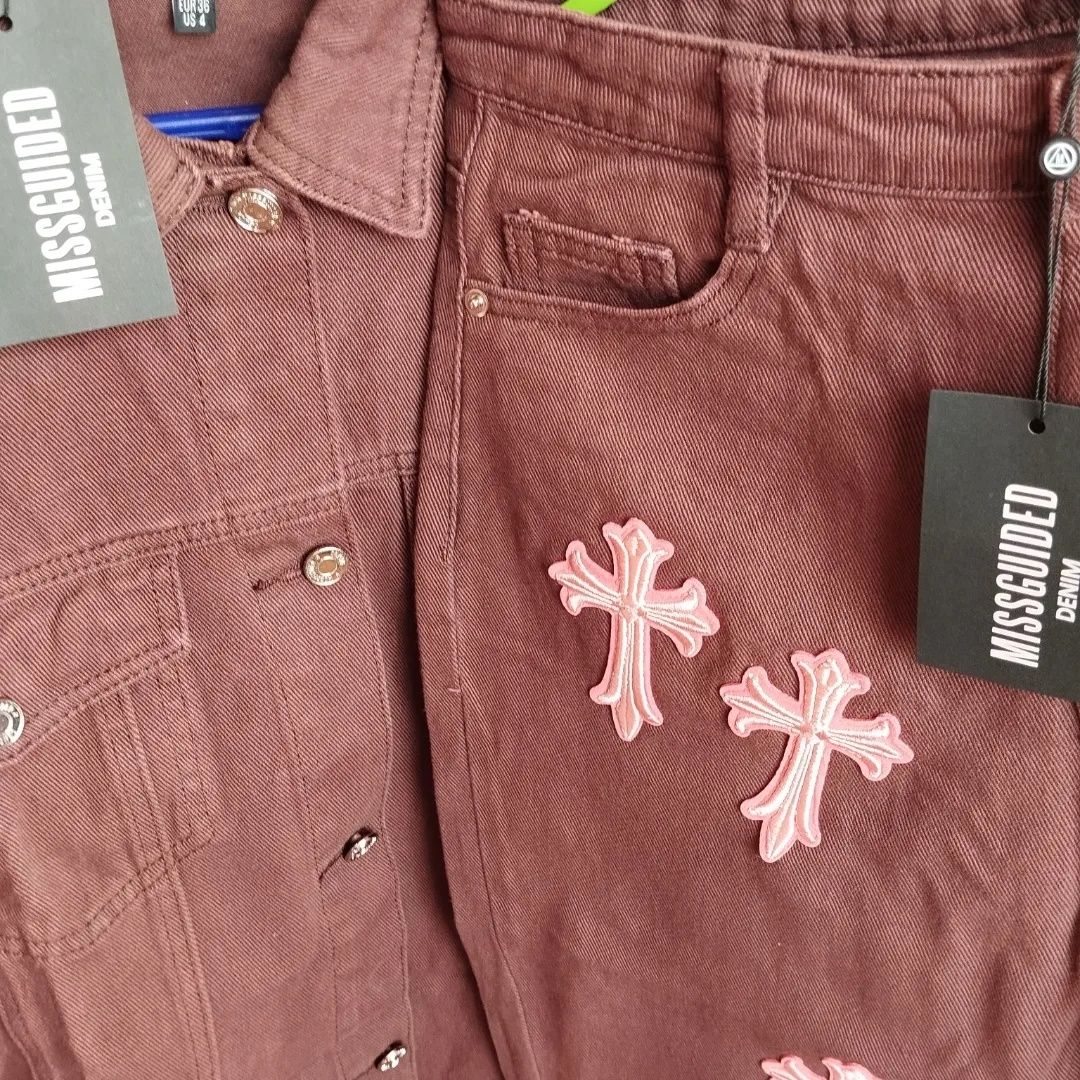 Костюм MISSGUIDED denim
арт. 1008

Куртка 
Довжина - 63см
Рукав - 48см