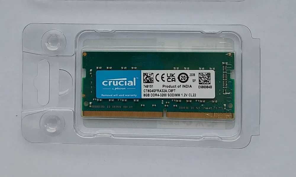 Pamięć RAM SODIMM DDR4 Crucial 8GB 3200 CL22