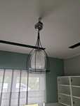 Lampa wiszaca z kloszem szklanym