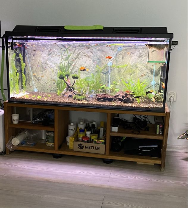 Akwarium 220L z szafką szczelne