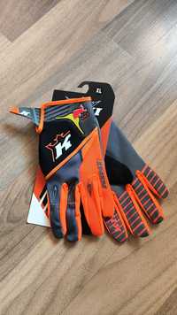 Rękawiczki Kini Red Bull Enduro Cross MTB Pomaraćzowe (nowe)