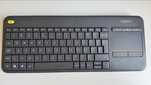 Klawiatura bezprzewodowa z panelem dotykowym Logitech K400 plus czarna