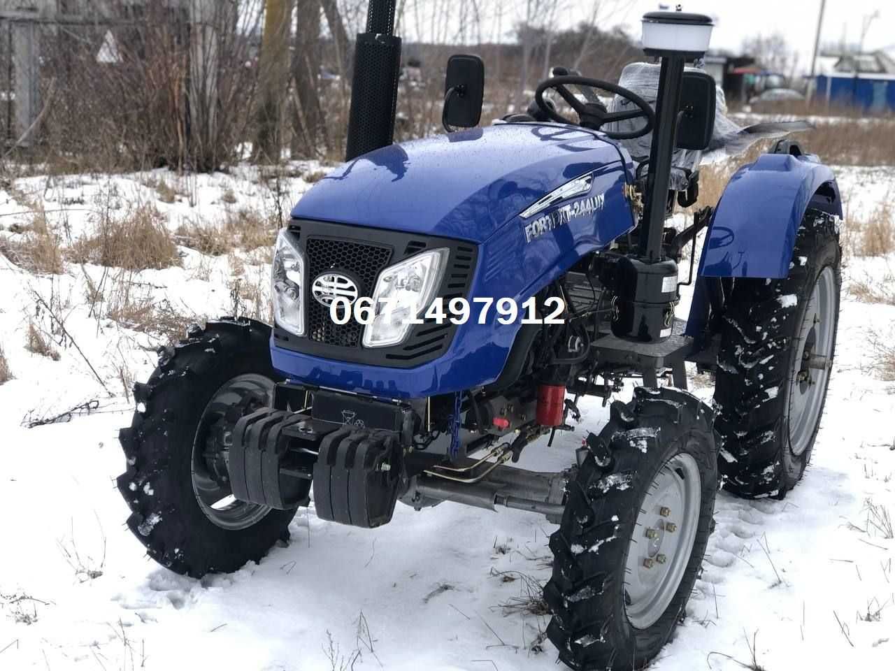 Мінітрактор Forte XT-244 3*1 з редукторним мостом Доставка БЕЗКОШТОВНО