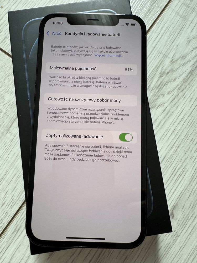 iPhone 12 pro Pacific Blue 128 gb