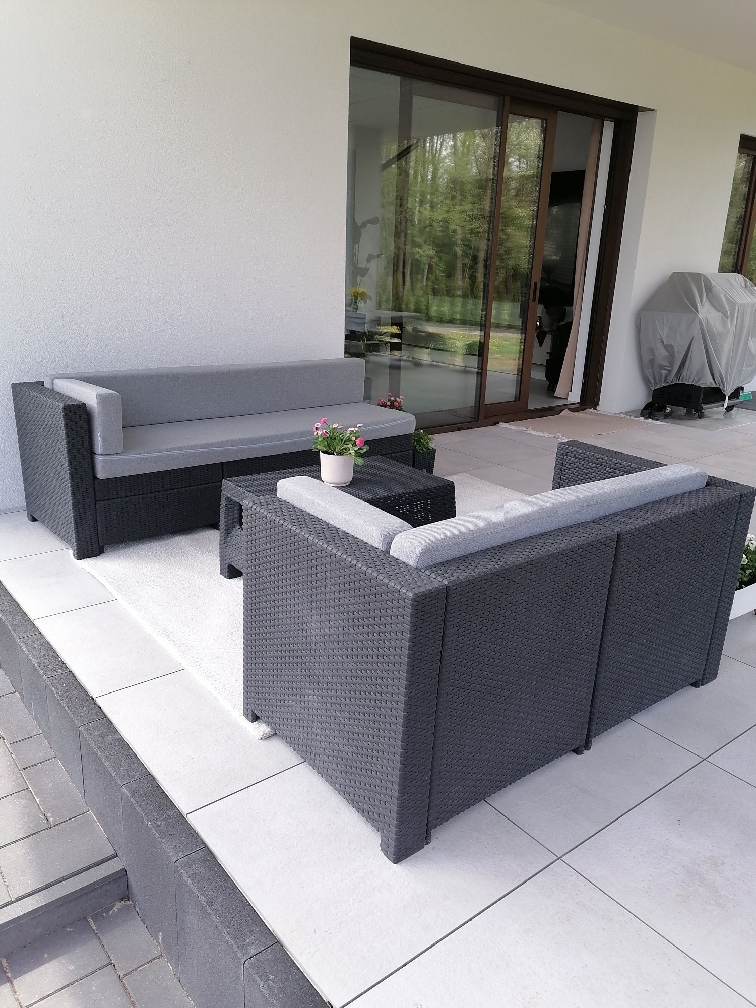 meble ogrodowe, tarasowe, modułowe techno-rattan