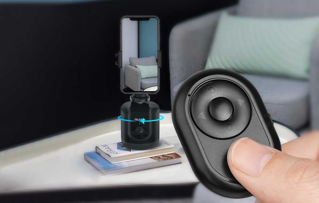 Telesin - Cabeça Rotativa Inteligente GoPro / Smartphone - Com Camera