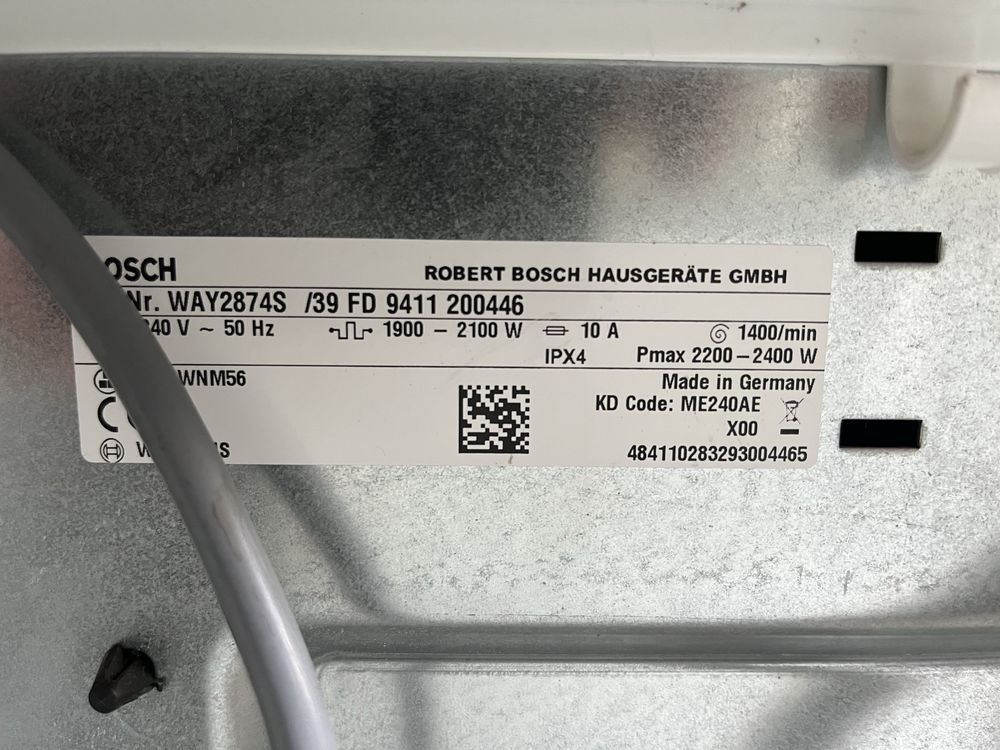 Pralka BOSCH 8kg 1400ob inwerter |12msc |BD stan |Dowóz