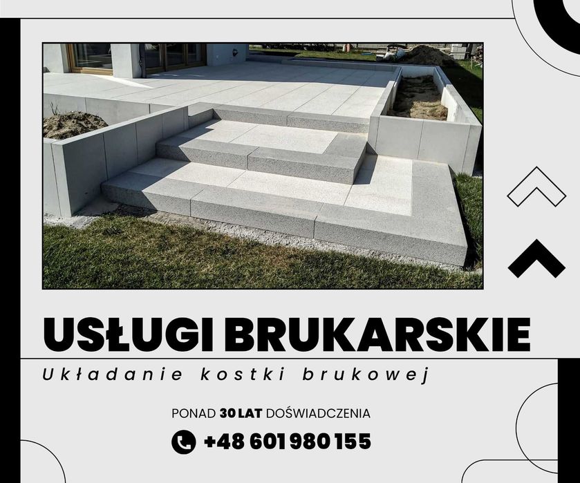 Układanie kostki brukowej/ brukarstwo / chodnik / podjazd