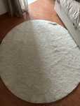 Tapete redondo branco 1,60m