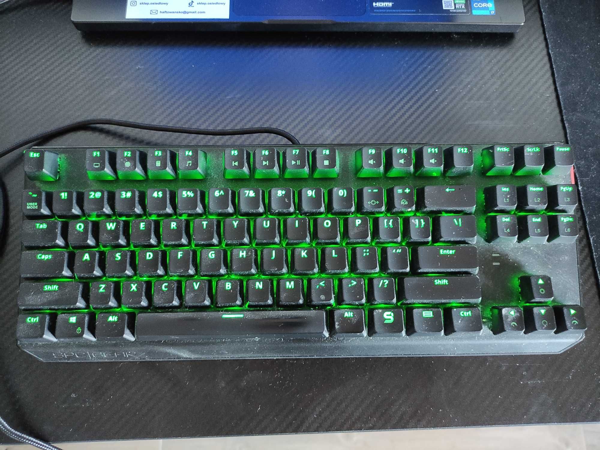 Klawiatura mechaniczna SPC Gear GK630K Tournament Kailh Blue RGB Czarn