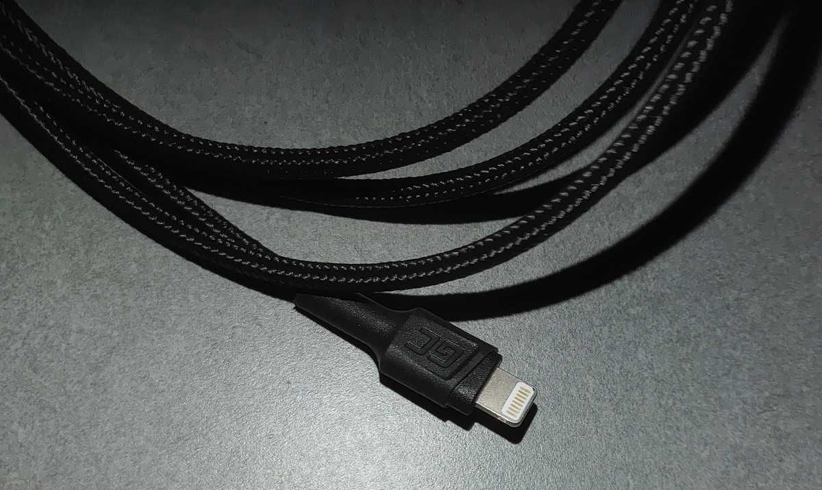 Kabel z LED - USB Lightning GREEN CELL Ray 1.2 m Czarny NOWY