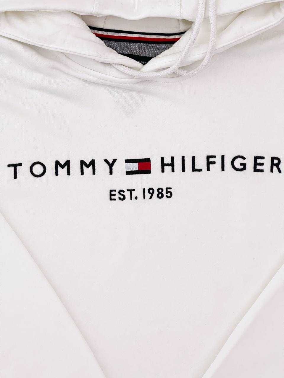 Кофта чоловіча худі білого кольору Tommy Hilfiger