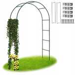 Pergola Ogrodowa Metalowa Łuk Łukowa Do Kwiatów Pnącz 240 Cm + Kotwy