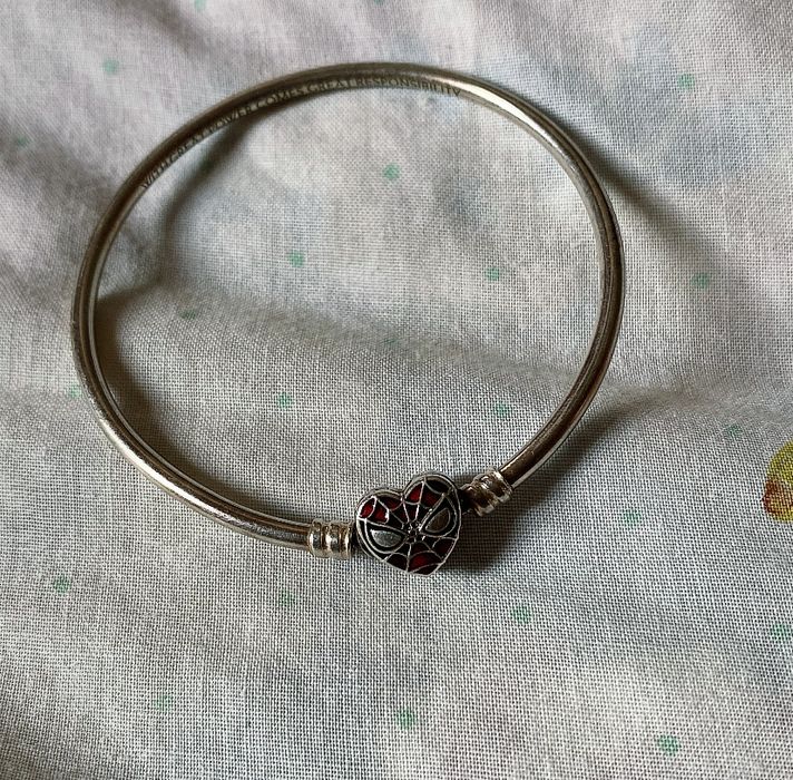 Браслет Пандора маска человек паук оригинал но б/у