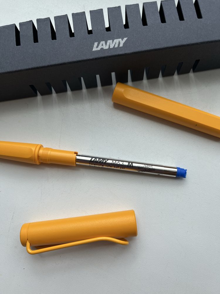Пірʼяна ручка, ролер Lamy, механічний олівець Faber Castell