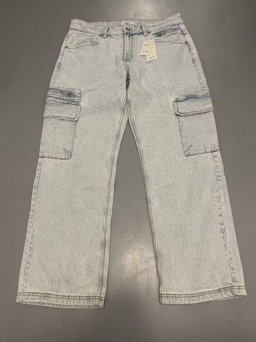 Джинсові широкі штани Reserved 36 р