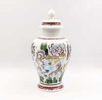 Amfora urna wazon pokrywą azjatycki styl antyk Unterweissbach porcelan