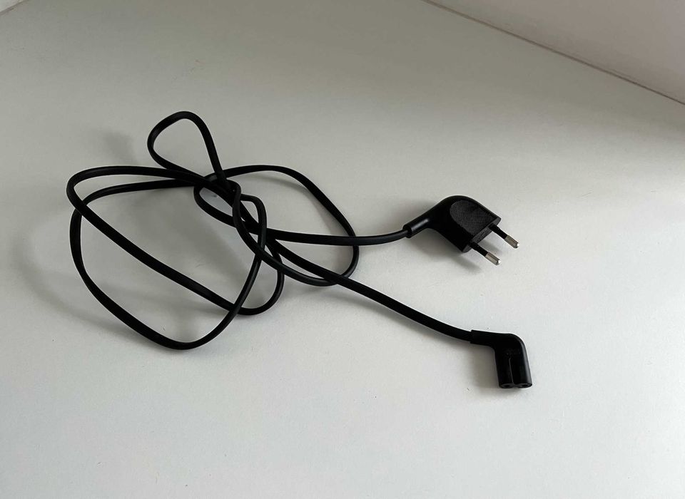 Kabel zasilający, 2-pinowy, czarny, 150cm