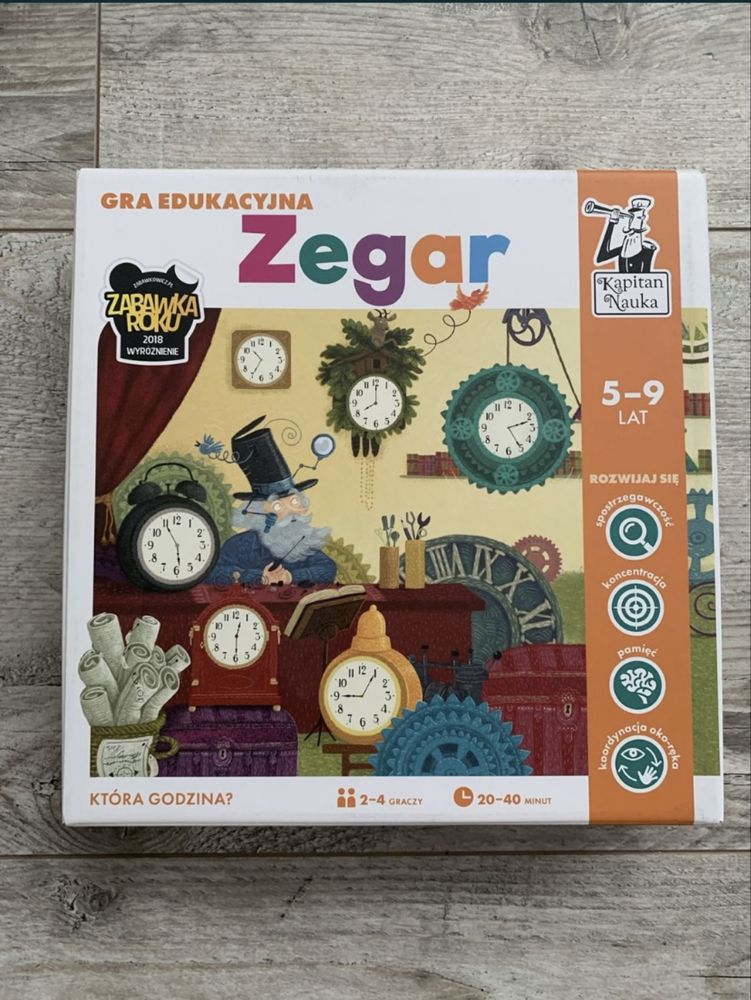 Zegar- gra edukacyjna Kapitan Nauka