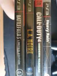 Gry na ps3, l.a noire,cod4 MW, heavy Rain, bf3 limited