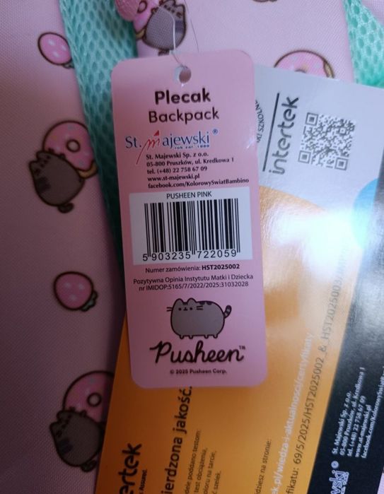 Plecak wielokomorowy oryginalny Pusheen