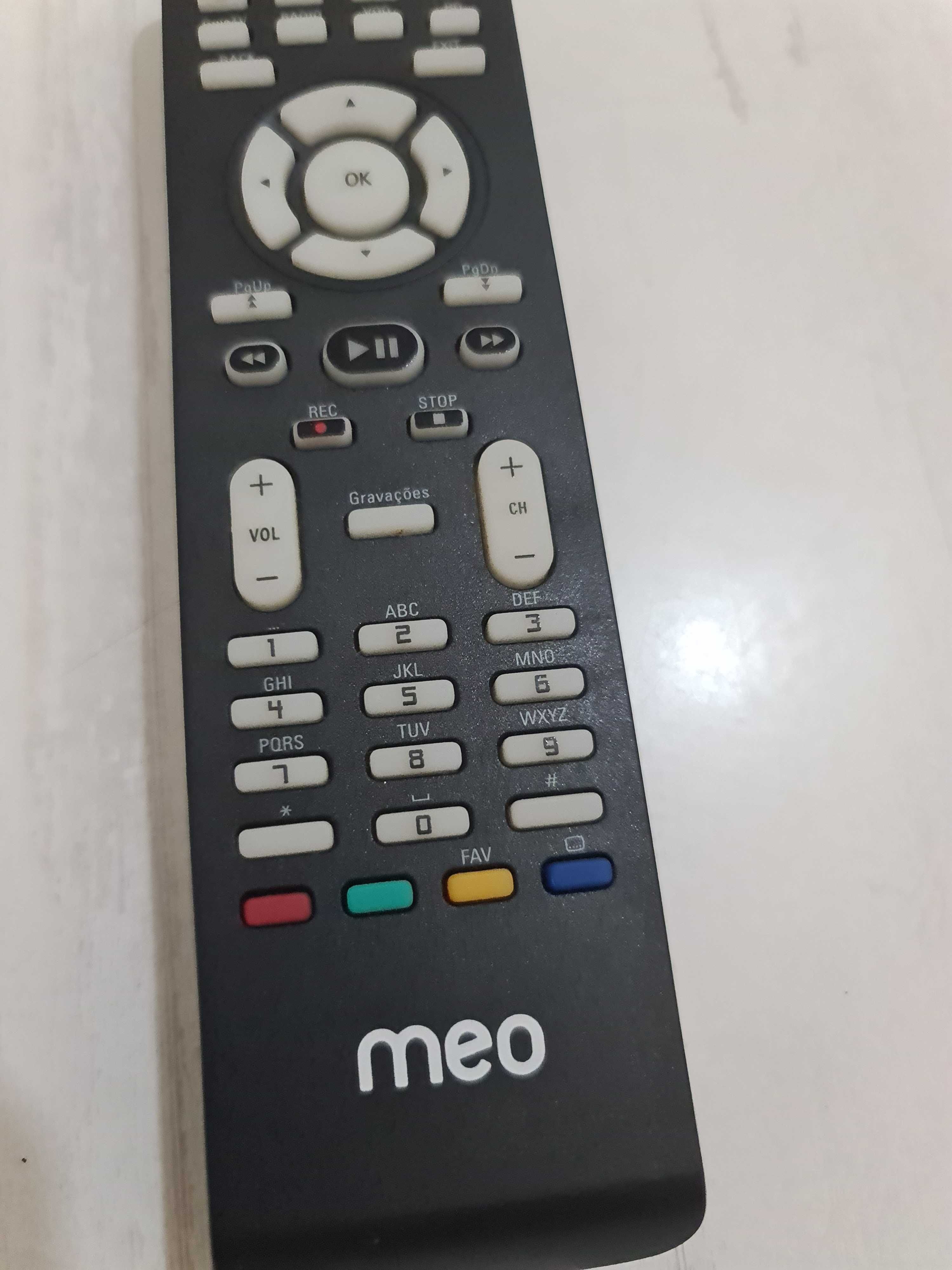 Comando MEO Box Televisão TV Remote