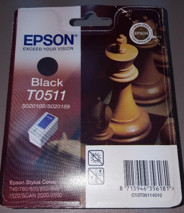 Tusz Epson Stylus T0511 Black Oryginał