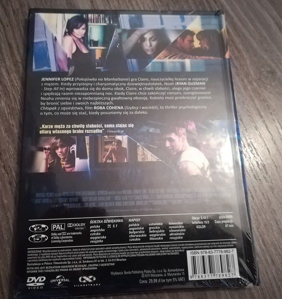 Chłopak z sąsiedztwa - książka z filmem DVD, wersja wielojęz., NOWY!!