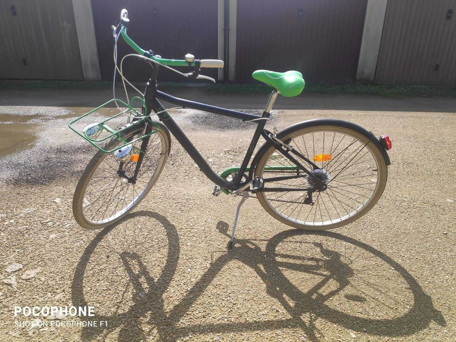 Rower miejski oldschool bagażnik z przodu