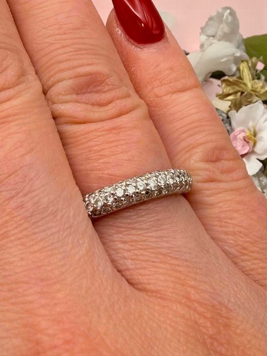 Pierścionek z brylantami! 49szt! 585