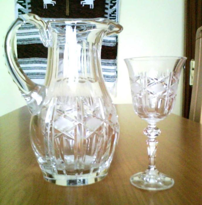 Conj.62 Copos Cristal Bohemia