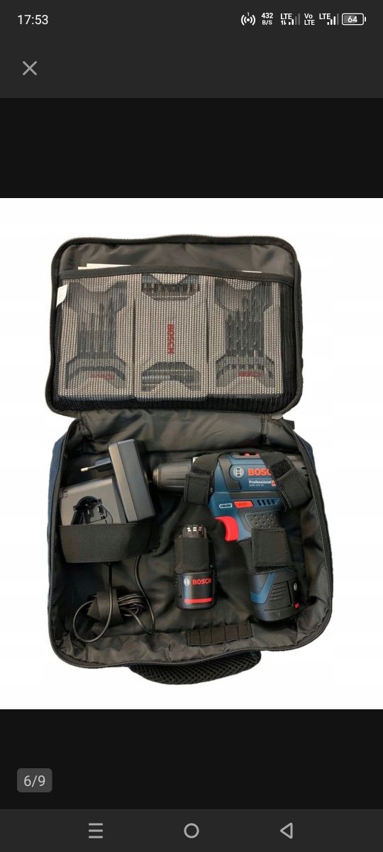 Nowa, 100% Bosch oryginalna torba do wkrętarki 12V