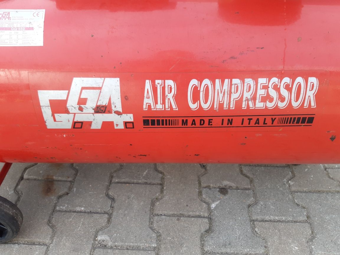 Sprezarka kompresor powietrza 200l 3kw 3 fazy ITALY 10bar