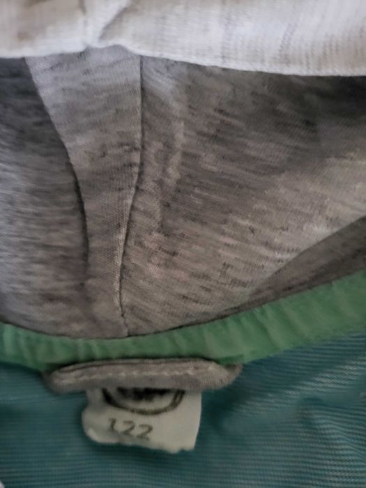 Bluza chłopięca 122cm, rozpinana, z kapturem, 100% bawełna