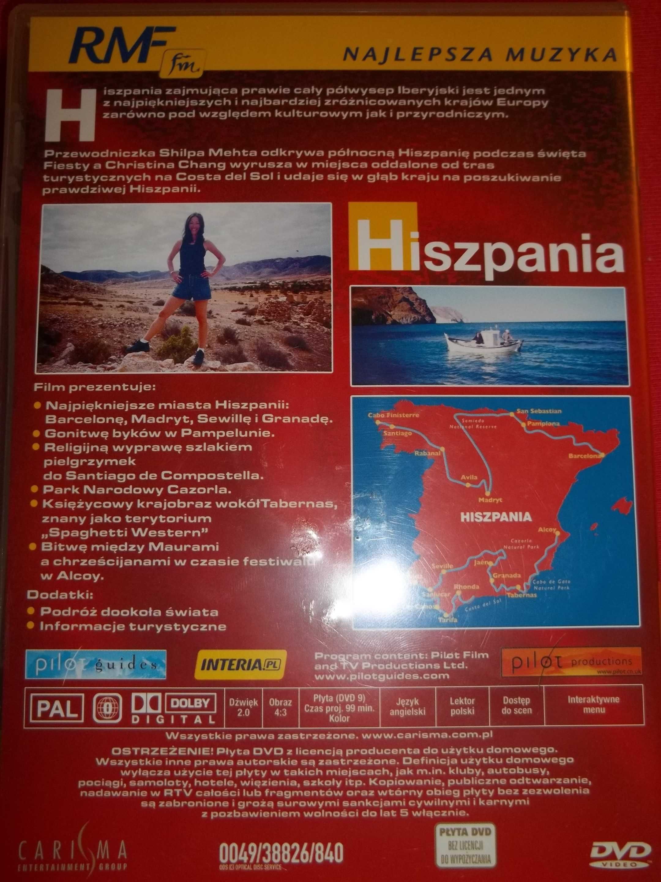 Hiszpania-Seria Podróże Marzeń płyta dvd.