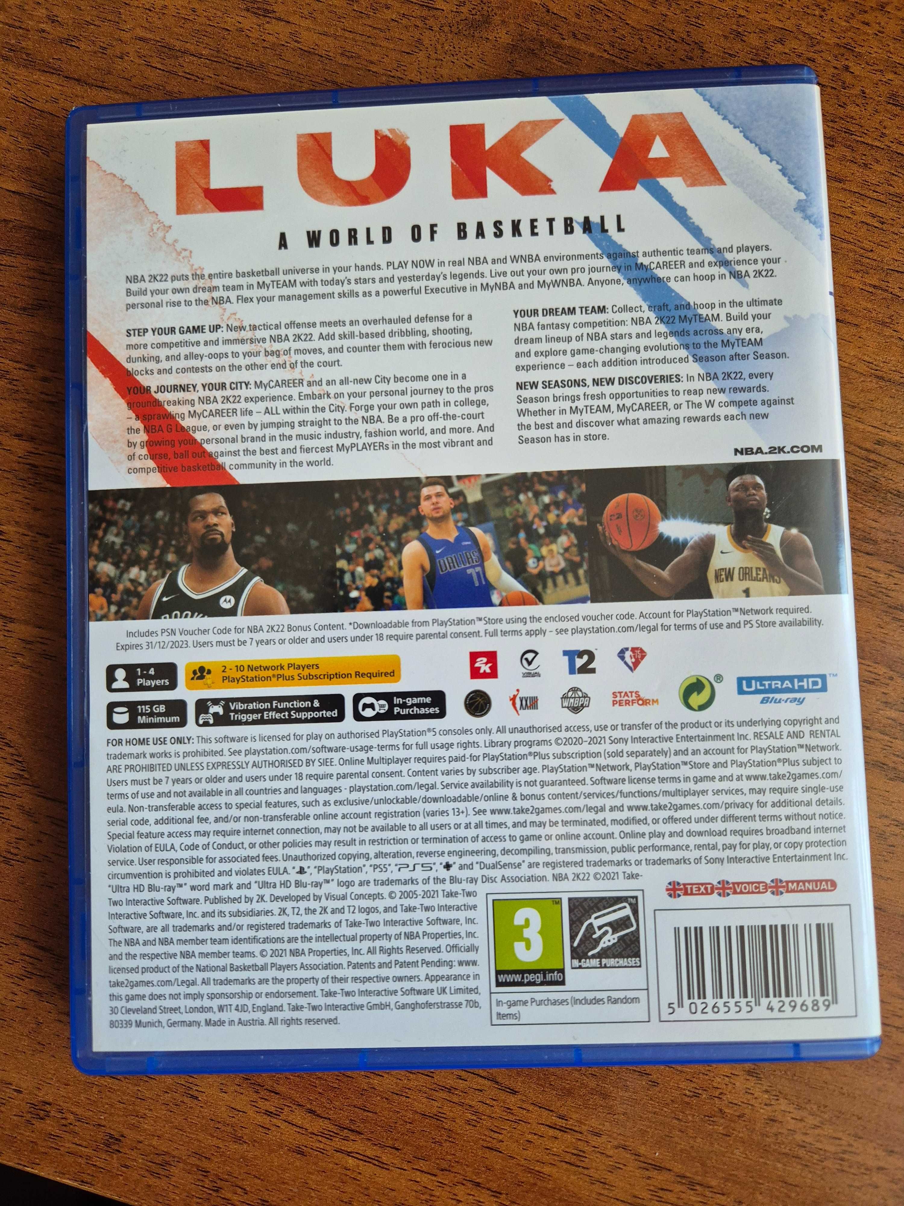 NBA2K22 Playstation 5