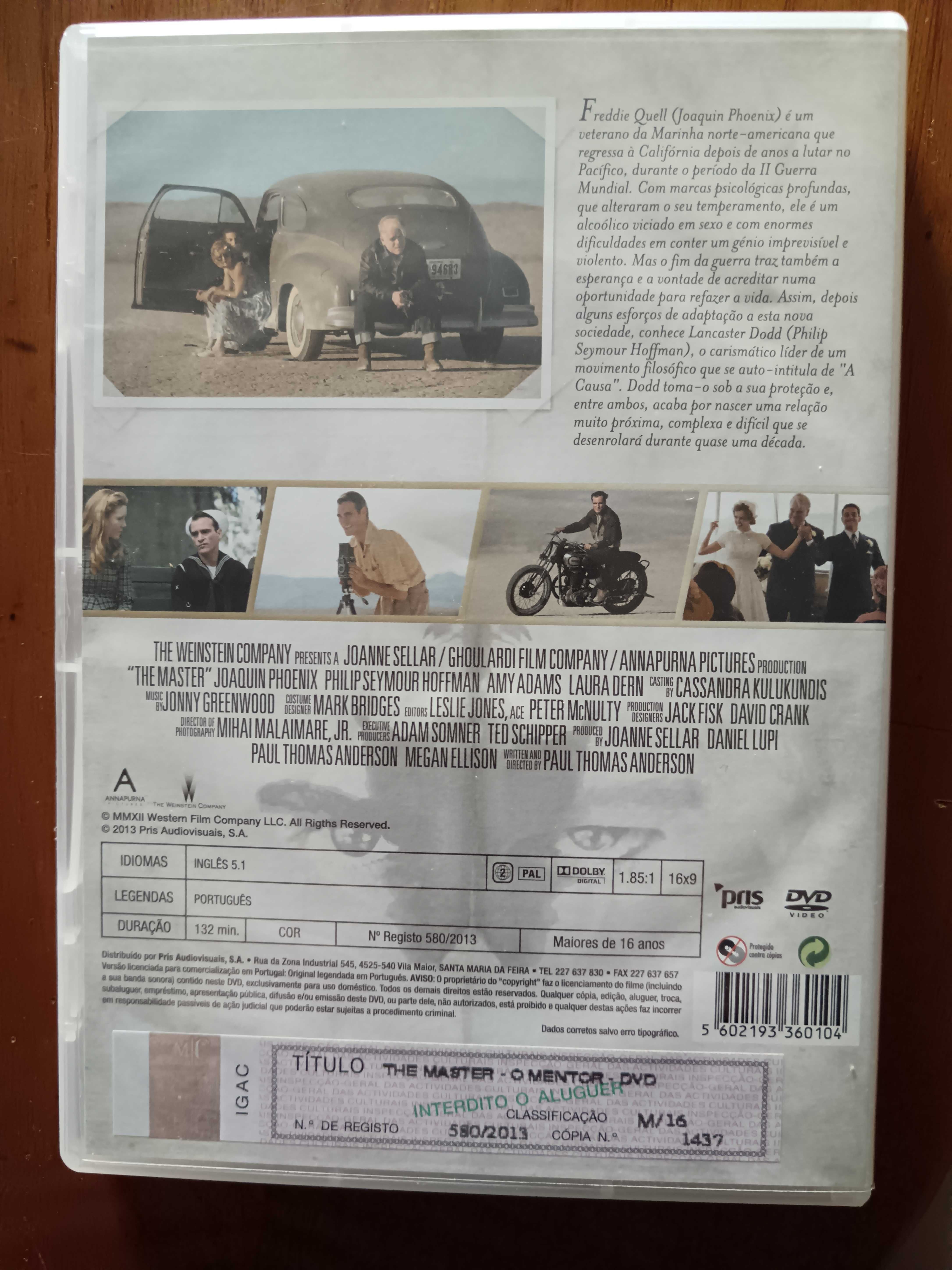 filme dvd original - the master - o mentor