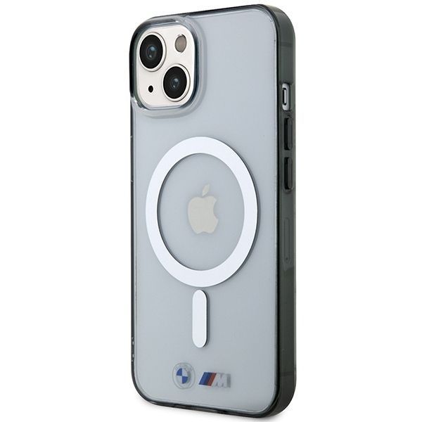 Etui na iPhone 14/15/13 6.1" BMW Silver Ring MagSafe