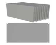 Zestaw 10x Panel Maskujący Maskownica RACK 19" 5U Szary Stalflex