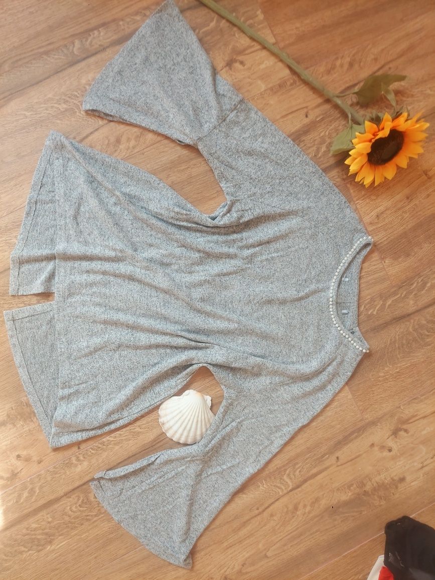 Koszulka mini perełki L wiskoza rayon