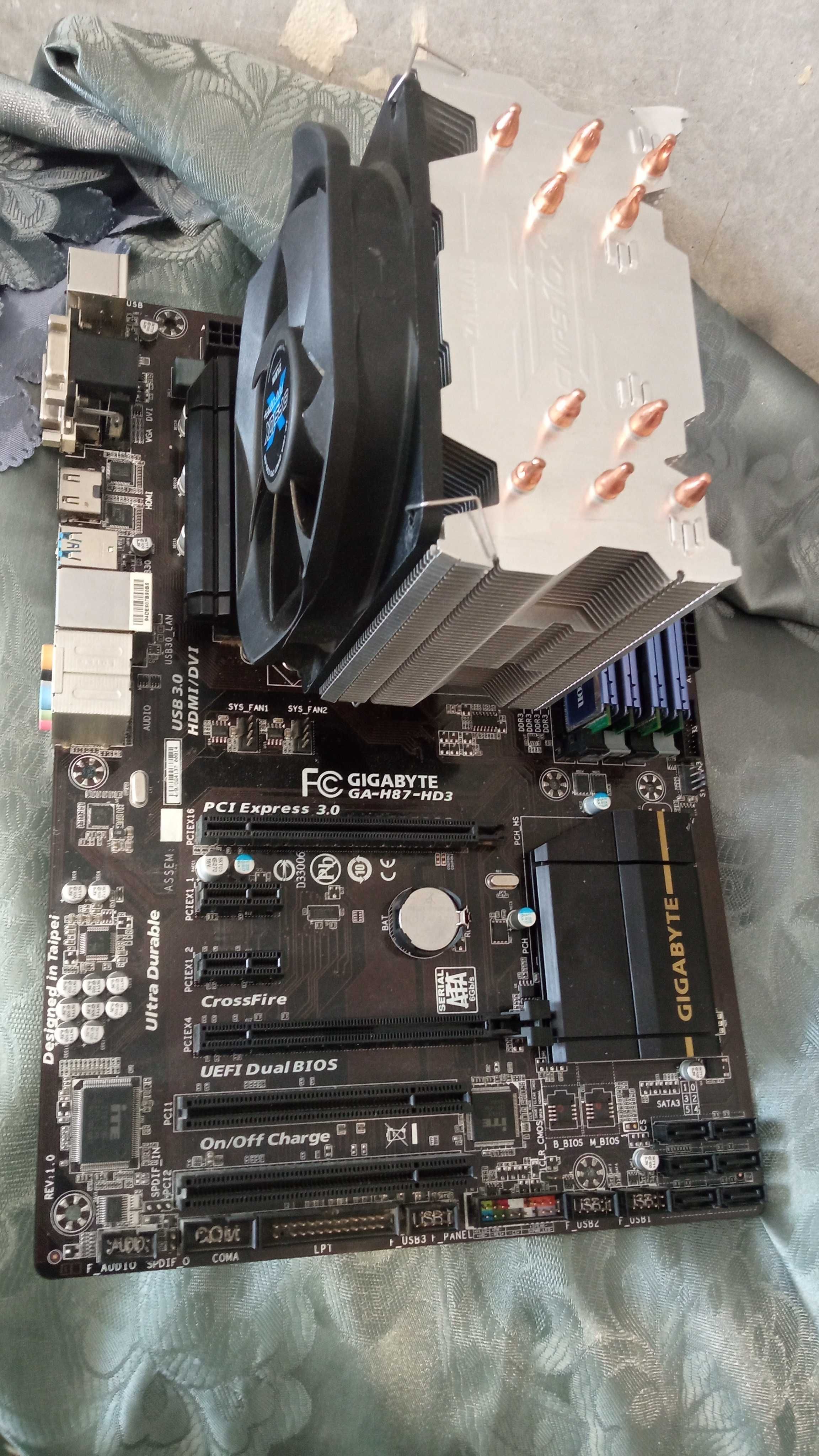 Материнская плата H87-I5 4590-16GB-DDR3-ZALMAN-БАШНЯ, s1150