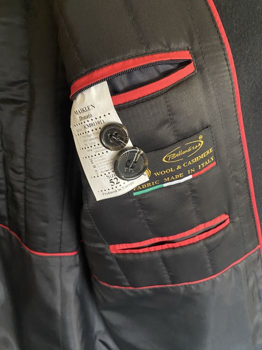 Нове якісне чорне чоловіче пальто MAIKLEN Donato Made in Italy