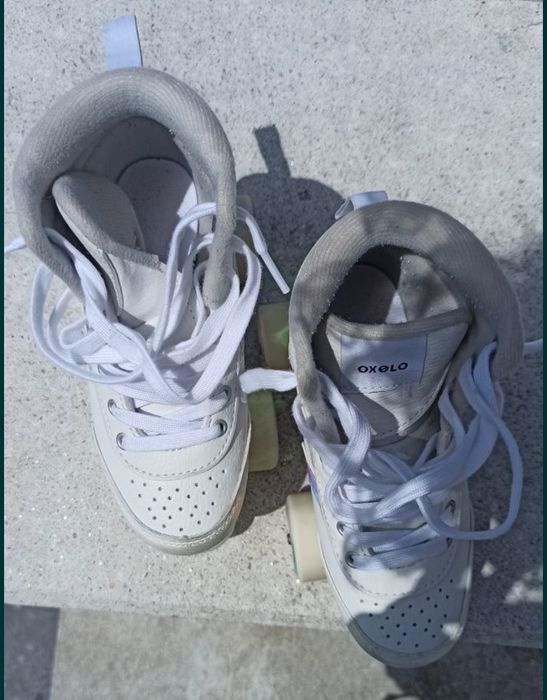 Patins oxelo 33 brancos
