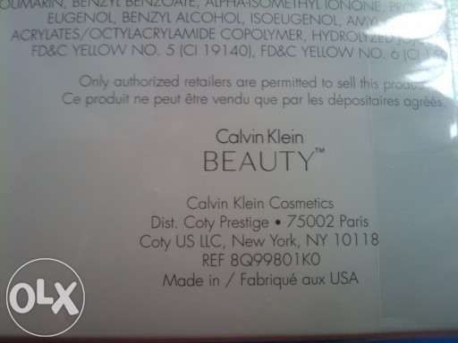 Calvin Klein CK BEAUTY 100ml Oryginalny Produkt woda PERFUMOWANA