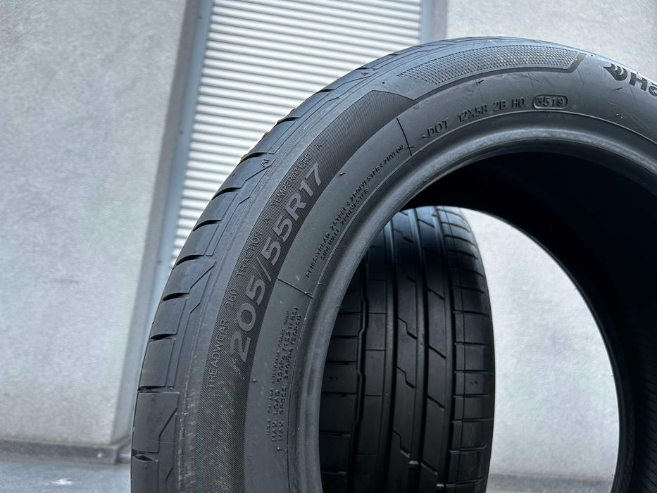 x2 letnie 205/55R17 Hankook 6,7mm 100% bieżnika 2020 świetny stan L545