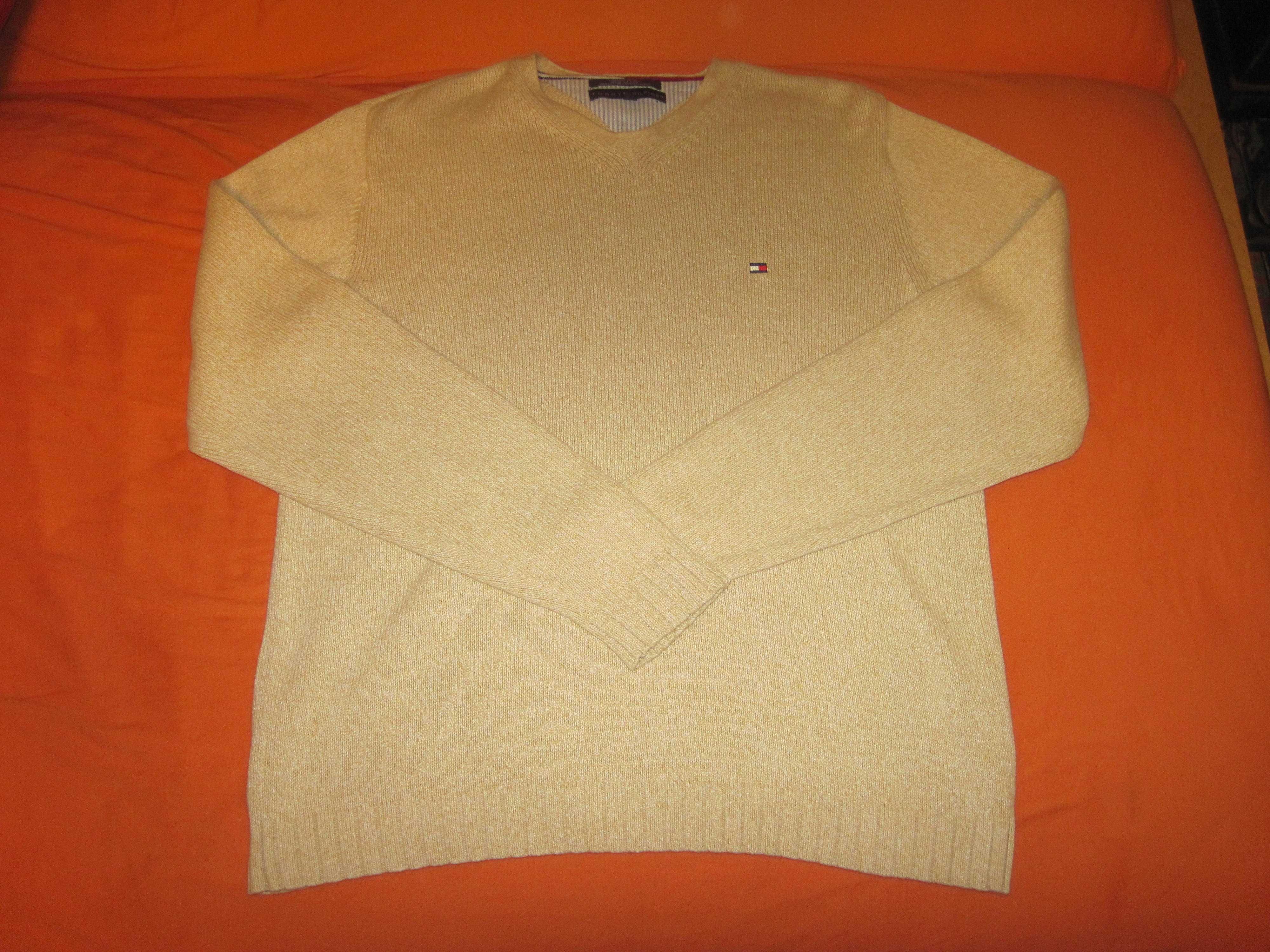 Sweter Kremowy Tommy Hilfiger rozmiar M