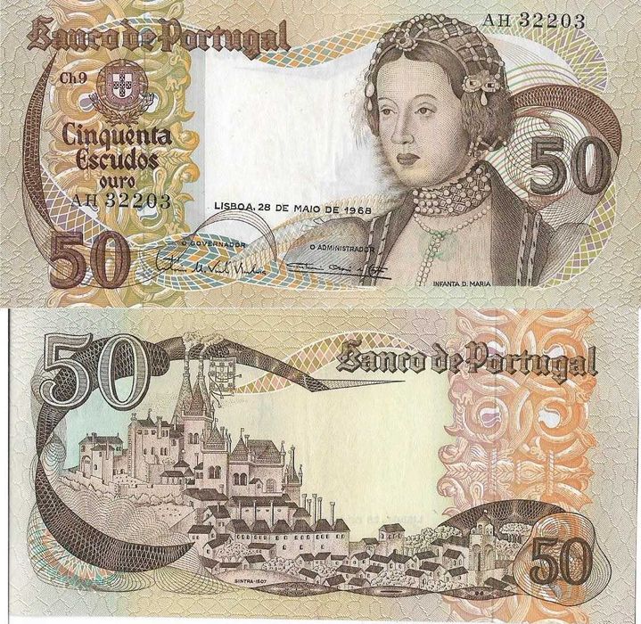 Portugal - - - 50$00 - Infanta D. Maria - - - - - Notas