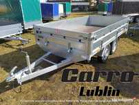 Lekka przyczepa dwuosiowa platforma CARRO DELTA 3015 wym 300x150x37